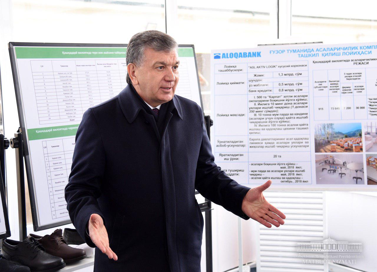Президент Шавкат Мирзиёев ознакомился с проектами